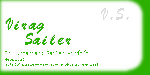 virag sailer business card